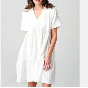 9 Seed Women's Marbella Ruffle Tier Cover-Up Dress